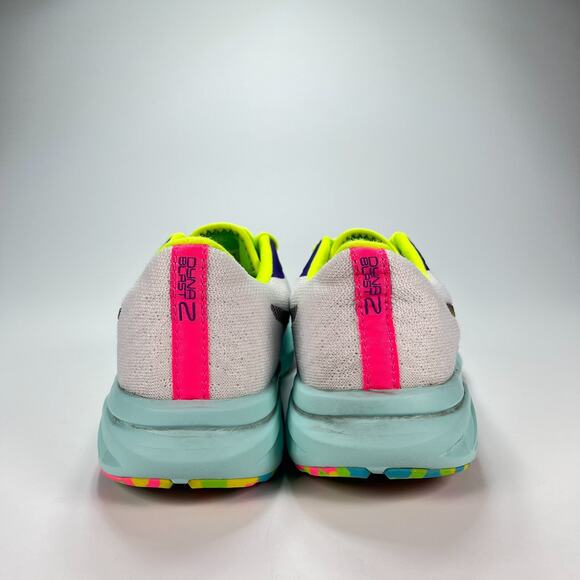 ASICS Dynablast 2 White Neon Green Athletic Comfort Running Shoes Women Size 7.5 - Picture 4 of 10